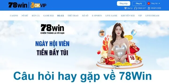 Sản phẩm giải trí chất chơi 78 Win đang cung cấp